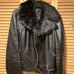 Express Black Leather Jacket
